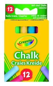 CRAYOLA CHALKS COLOURED