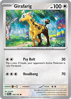 Girafarig 154/193 Paldea Evolved SV02