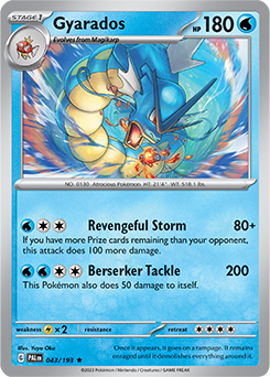 Gyarados 43/193 Paldea Evolved SV02