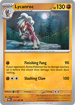 Lycanroc 117/197 Obsidian Flames SV03