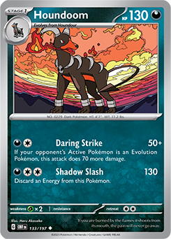 Houndoom 133/197 Obsidian Flames SV03