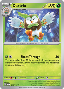 Dartrix 14/197 Obsidian Flames SV03