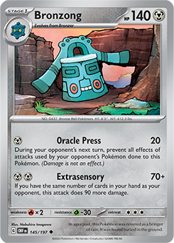 Bronzong 145/197 Obsidian Flames SV03