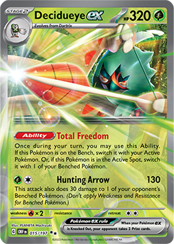 Decidueye ex 15/197 Obsidian Flames SV03