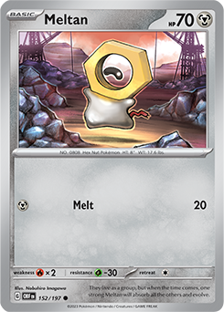 Meltan 152/197 Obsidian Flames SV03