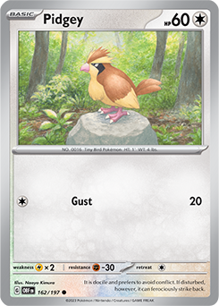 Pidgey 162/197 Obsidian Flames SV03