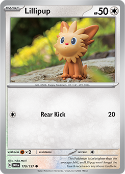 Lillipup 170/197 Obsidian Flames SV03