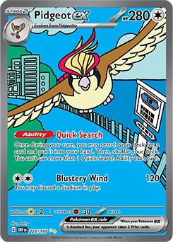 Pidgeot ex 225/197 Obsidian Flames SV03