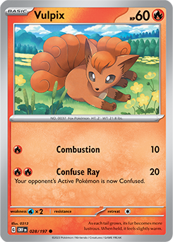 Vulpix 28/197 Obsidian Flames SV03