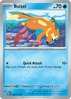 Buizel 48/197 Obsidian Flames SV03