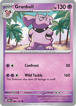 Granbull 88/197 Obsidian Flames SV03