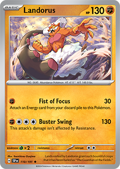 Landorus 110/191 Surging Sparks SV08