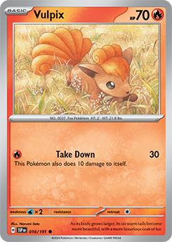 Vulpix 16/191 Surging Sparks SV08