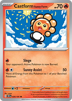 Castform Sunny Form 20/191 Surging Spark