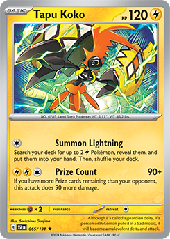 Tapu Koko 65/191 Surging Sparks SV08