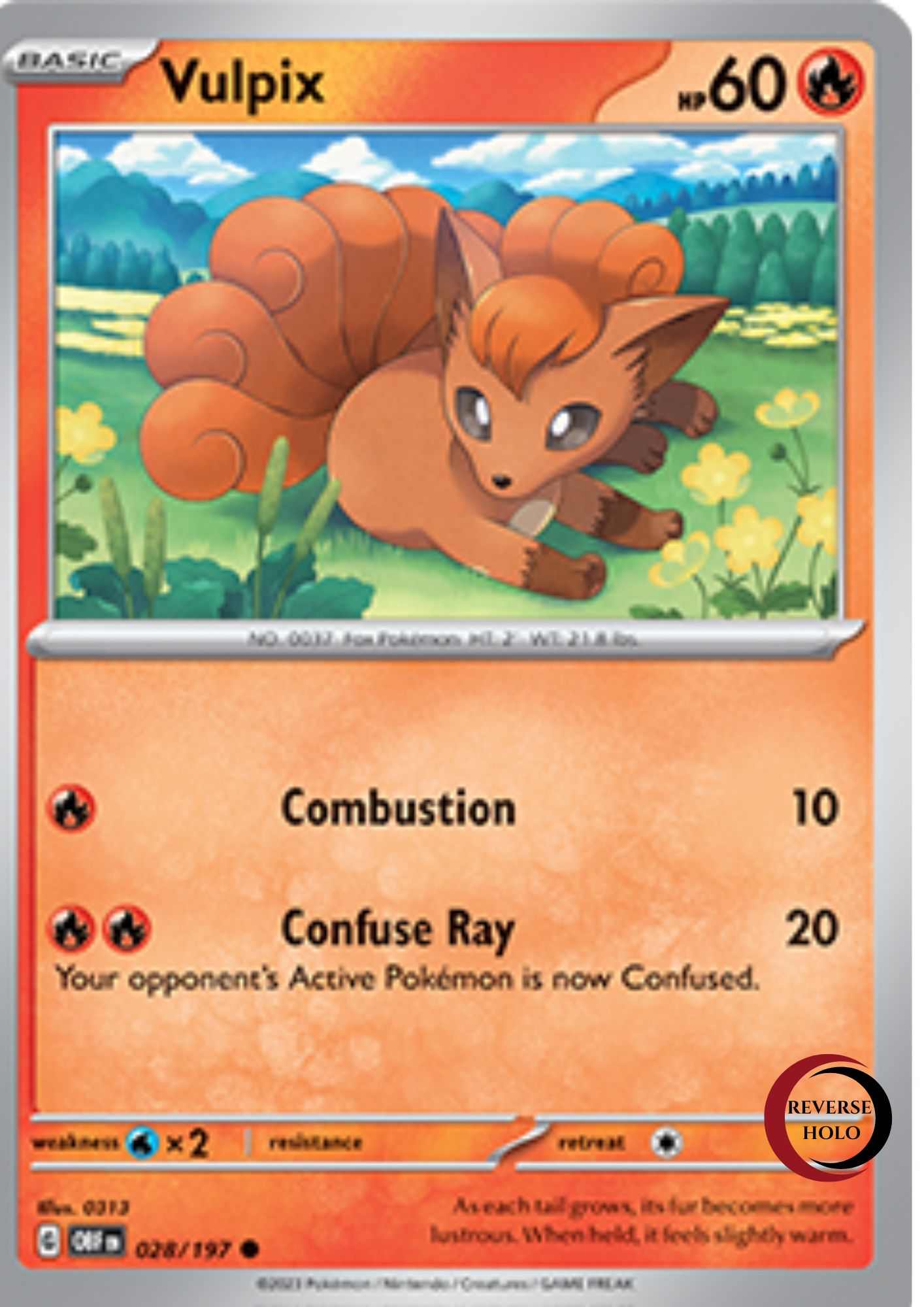 Vulpix 28/197 Obsidian Flames SV03 hg