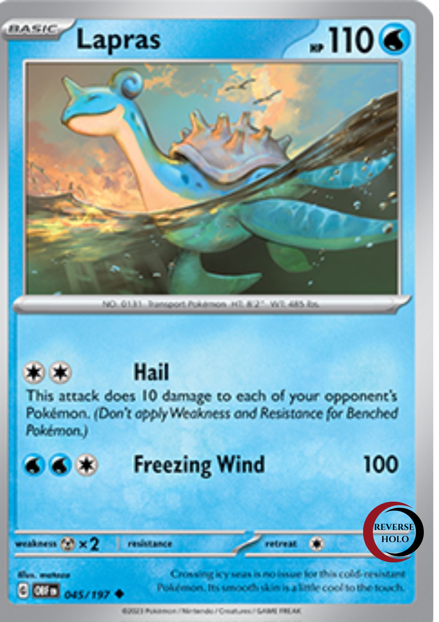 Lapras 45/197 Obsidian Flames SV03 (Reve