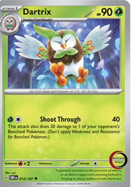 Dartrix 14/197 Obsidian Flames SV03 Reve