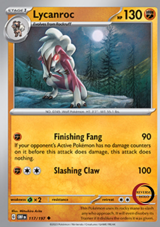 Lycanroc 117/197 Obsidian Flames SV03 (R