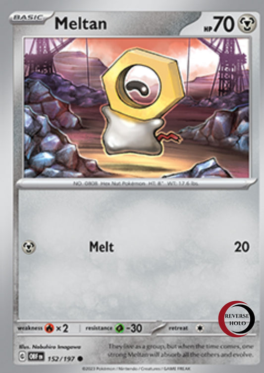 Meltan 152/197 Obsidian Flames SV03 (Rev