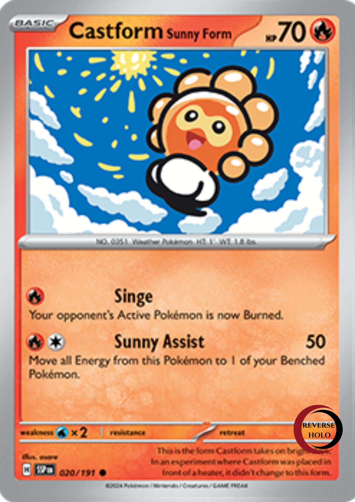 Castform Sunny Form 20/191 Surging Spark