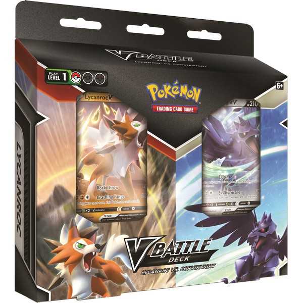 Pokémon TCG: Lycanroc V vs Corviknight V Battle Deck Bundle