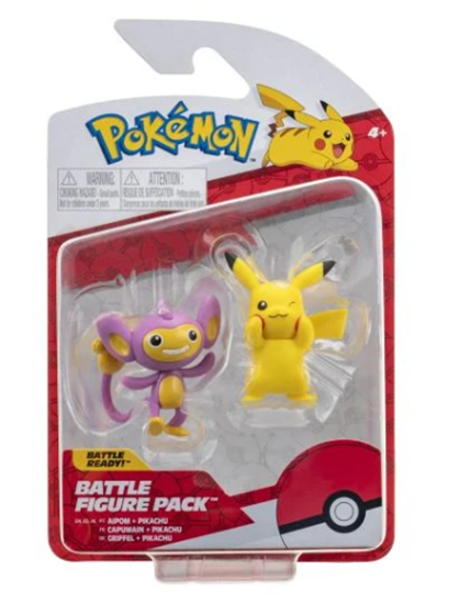 Pokemon - Aipom and Pikachu Battle Figure Pack